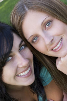 stock photo of 2 woman